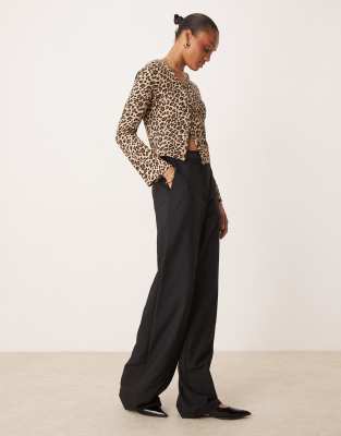 Asos Design Tall Relaxed Dad Pants In Black