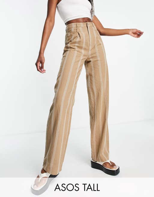 Tan store striped pants