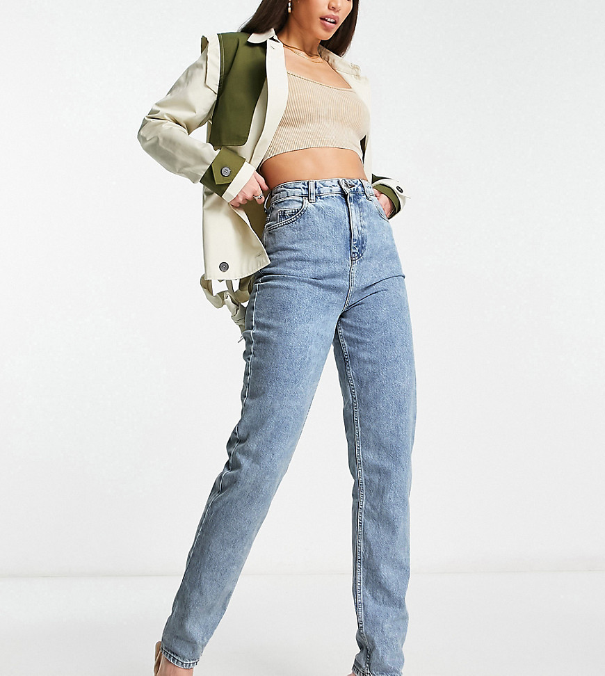 ASOS DESIGN Tall relaxed mom jeans in light blue