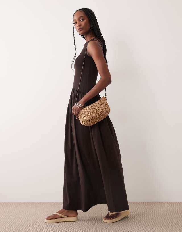 rib midaxi dress ASOS - Rib Knit Midaxi Dress - Women - Cotton/Spandex - 6 US
