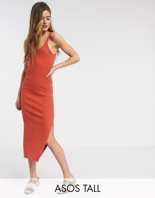 rib knit sleeveless dress