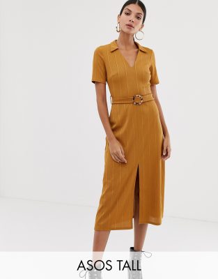 asos midi shirt dress