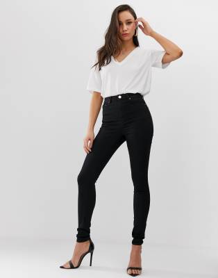 tall black skinny jeans women