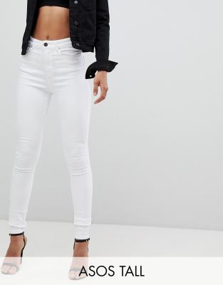 tall white skinny jeans