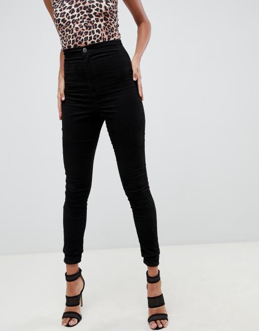 Black 2025 cord jeggings