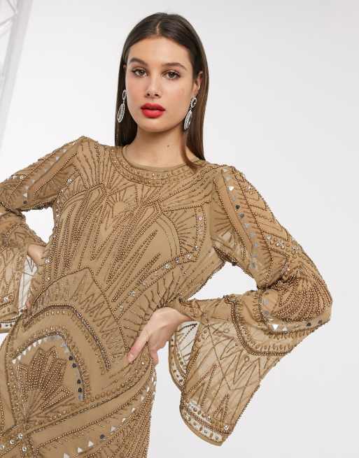 ASOS DESIGN Tall - Robe droite ultra courte avec dos bénitier et ornements style armure, 3 de 4