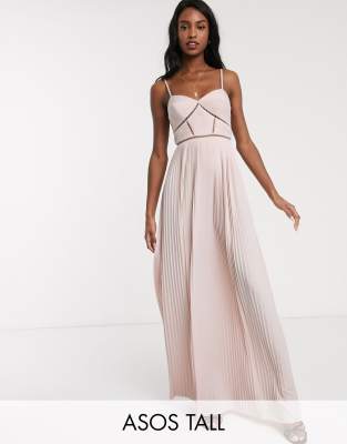 robe longue rose pastel