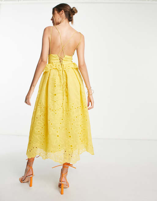 Asos hotsell robe jaune