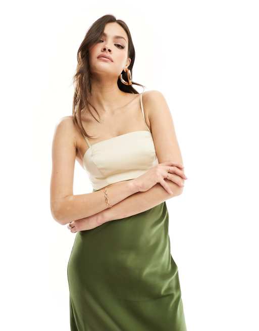 Robe kaki et doré clearance