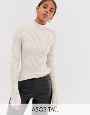 fine knit roll neck jumper