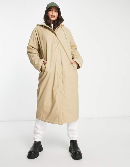 Asos borg hot sale lined raincoat