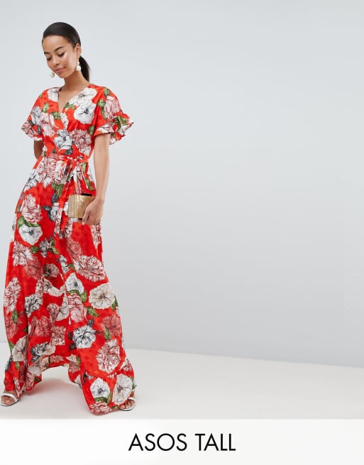 ruffle wrap maxi