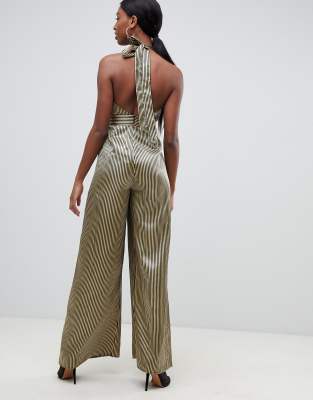 asos metallic jumpsuit