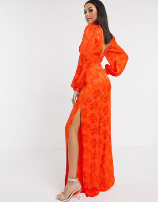 orange playsuit asos