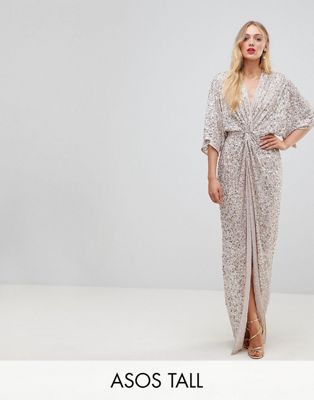 ASOS DESIGN TALL scatter sequin knot 