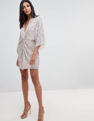 asos kimono mini dress