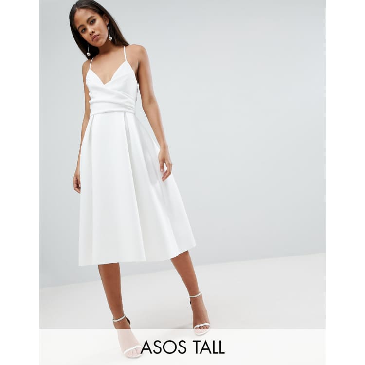 Asos design scuba cami prom mini dress clearance