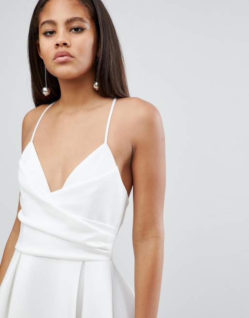 Asos design scuba hotsell cami prom midi dress