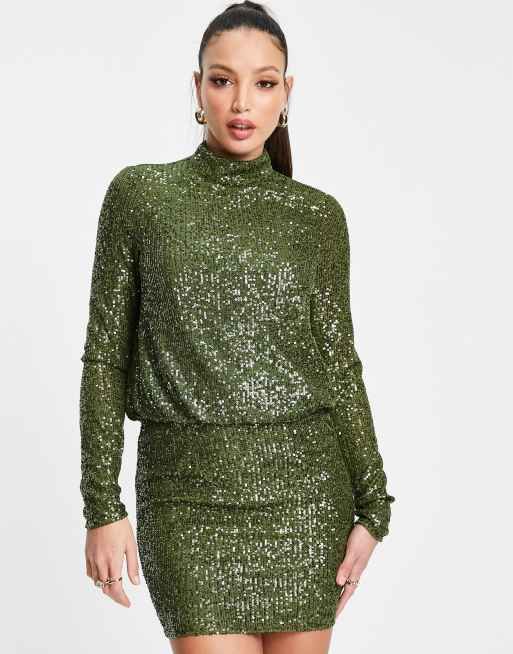 Asos tall sales sequin dress