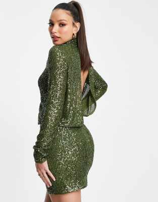 asos sequin gown