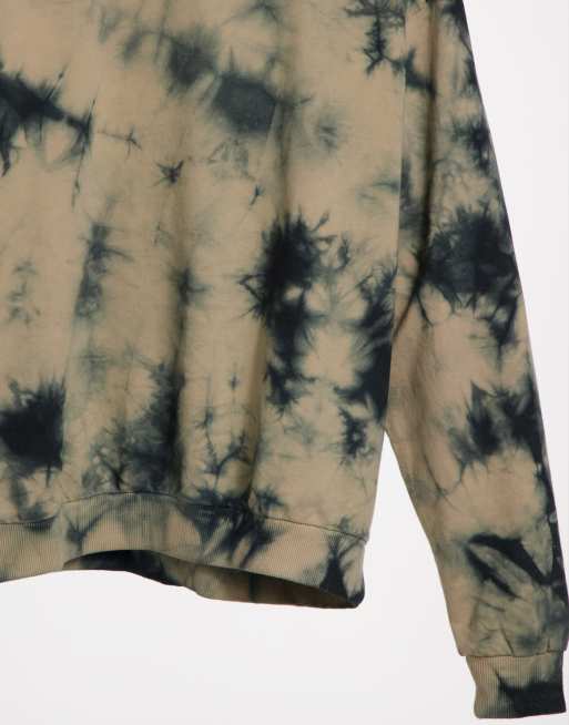 Asos Design Tall Set Sweatshirt In Bleach Tie Dye Asos