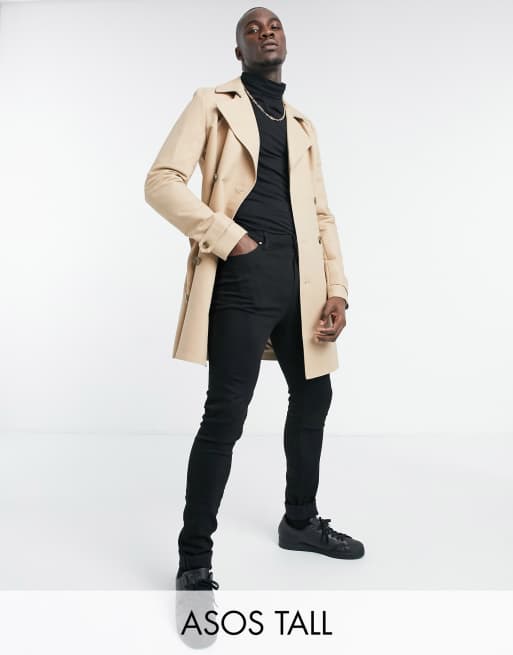 Asos tall trench coat sale