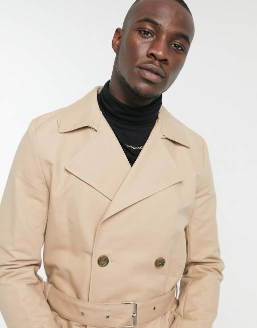 Asos single breasted hot sale trench coat