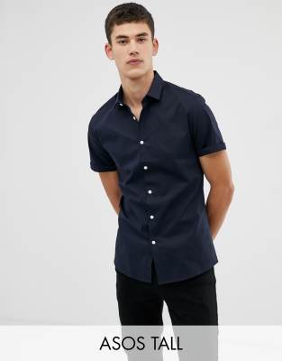 skinny fit short sleeve shirt