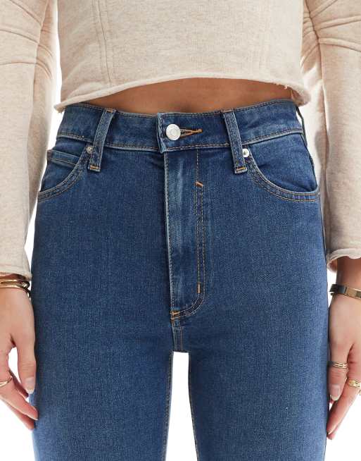ASOS DESIGN Tall - Skinny jeans i mellemblå , 5 af 5