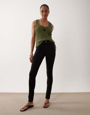 Asos Tall Asos Design Tall Skinny Jeans In Black