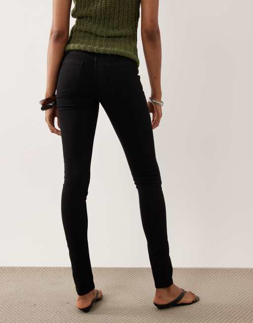 ASOS DESIGN Tall skinny jeans in black, 2 of 5