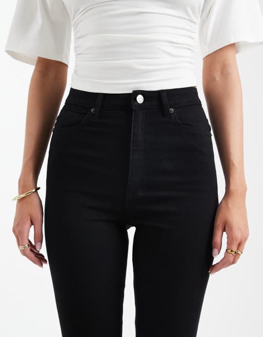 ASOS DESIGN Tall - Skinny jeans in effen zwart, 4 van 5