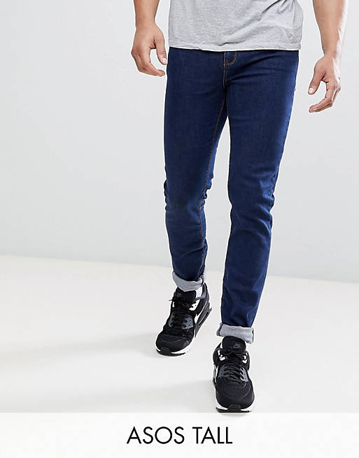 ASOS DESIGN Tall skinny jeans in indigo