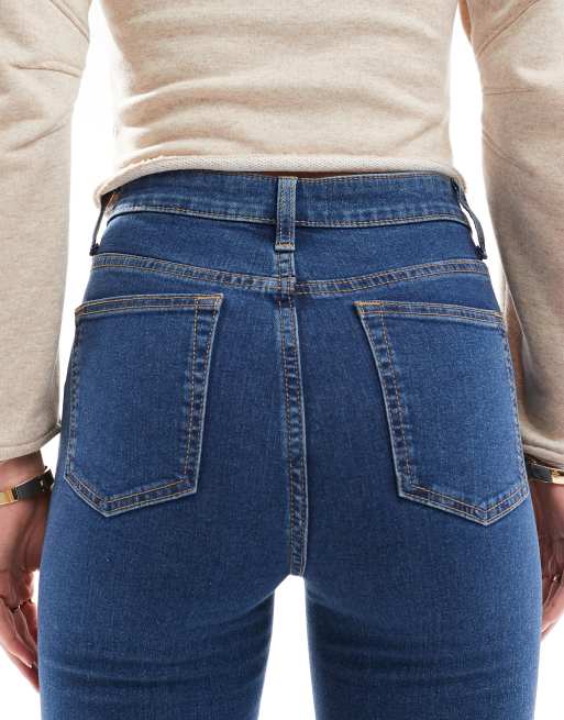 ASOS DESIGN Tall skinny jeans in mid blue , 4 of 5