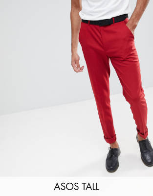 asos red trouser suit