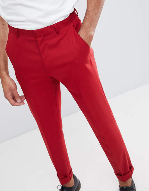 Asos red clearance trouser suit