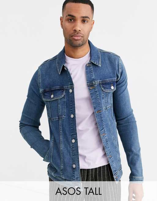 Asos tall denim clearance jacket