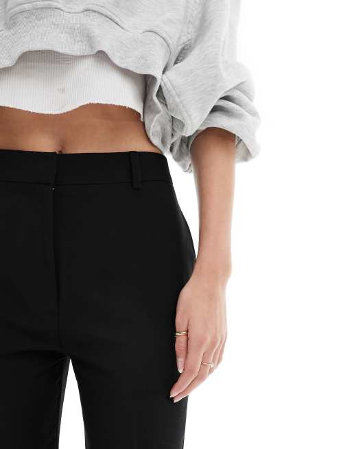 ASOS DESIGN Tall - Skræddersyede bukser med lige ben i sort, 4 af 5