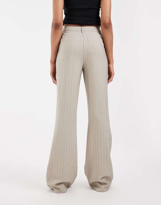 ASOS DESIGN Tall skræddersyet flare med herringbone-stribe, 4 af 5