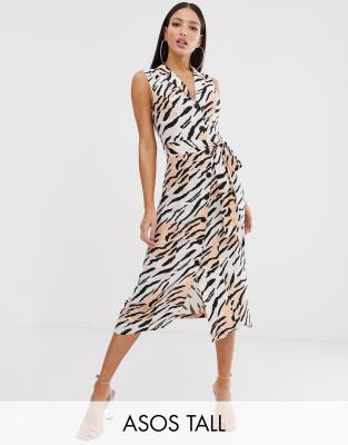 asos zebra print dress