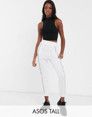 ASOS DESIGN TALL sleeveless crop top with high neck in black
