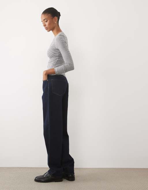 ASOS DESIGN Tall slim barrel jean in rinse, 2 of 5