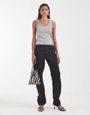 Asos Tall Asos Design Tall Slim Barrel Jeans In Black