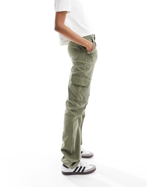 ASOS Tall ASOS DESIGN Tall utility cargo pants in khaki - ShopStyle Trousers