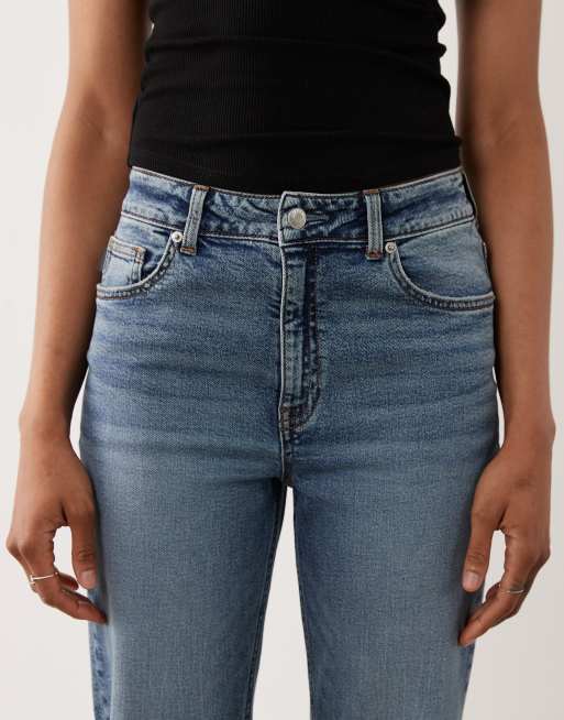 ASOS DESIGN Tall slim fit mom-jeans i autentisk mellemvask, 5 af 5