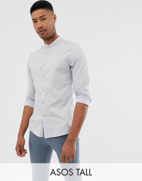 Grandad Shirts | Men's Grandad Collar Shirts | ASOS