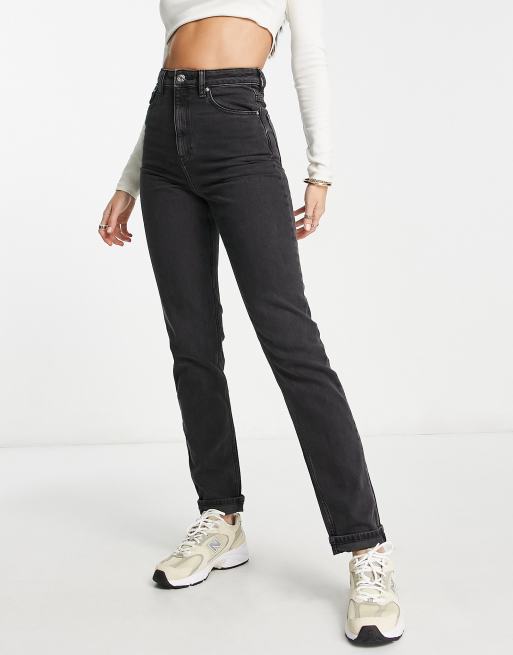 ASOS DESIGN flared jeans in washed black