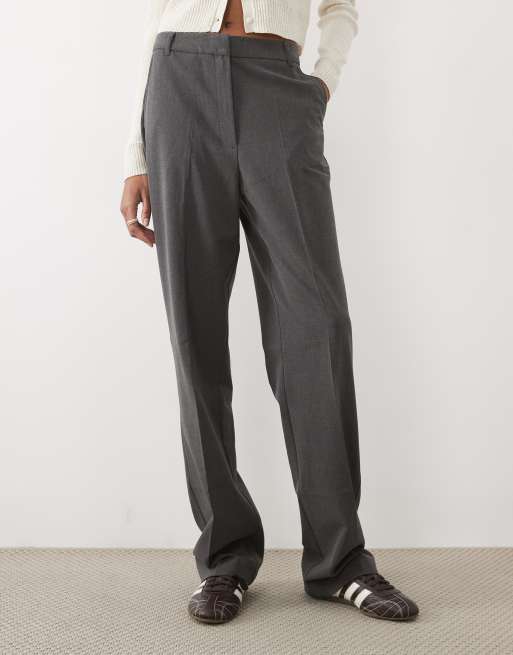ASOS DESIGN Tall slim rechte broek in antracietgrijs gemêleerd, 5 van 5