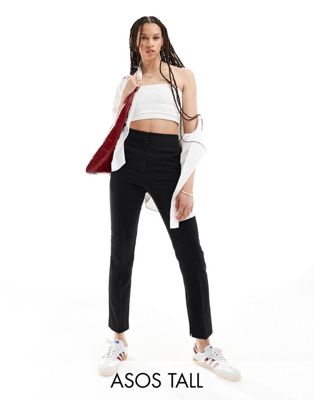 ASOS DESIGN Tall slim skim cigarette trouser in black - ASOS Price Checker
