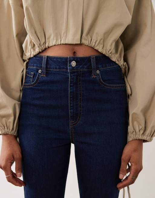 ASOS DESIGN Tall slim straight leg jeans in dark wash blue, 5 of 5